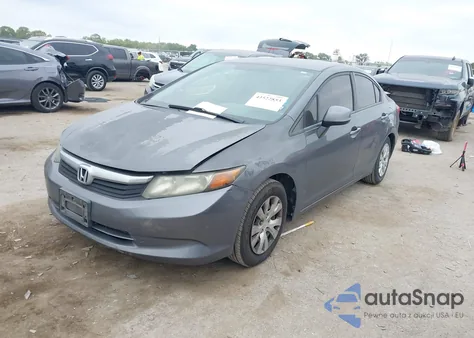 2012 Honda Civic Lx from USA, damaged, VIN 19XFB2F54CE090056